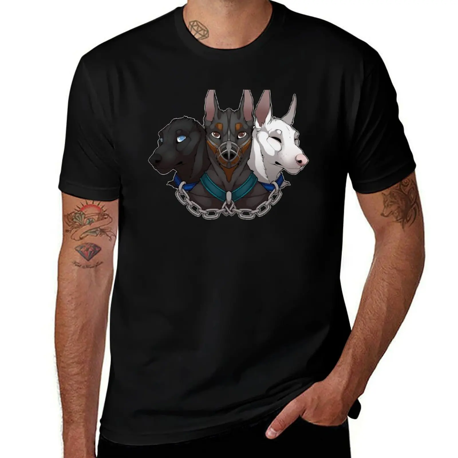 Cerberus Hear no evil- speak no evil- see no evil T-Shirt tops cute clothes Funny t-shirt Funny t-shirts sweat shirts, men