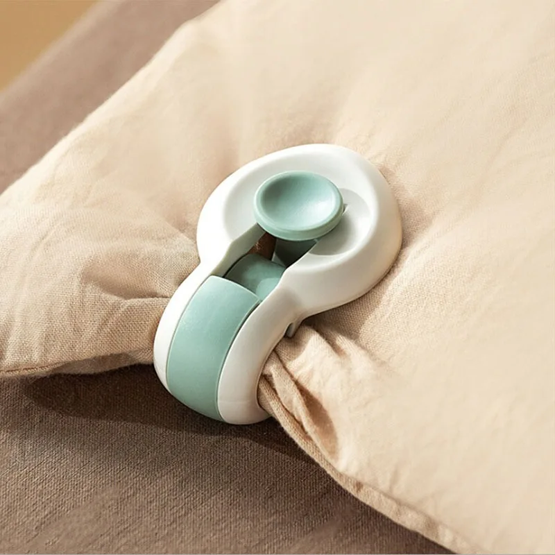 6-Pack No-Slip Blanket Clips - Invisible Bed Sheet Holders for Quilts & Comforters, Needle-Free Safety Fasteners for Mattress