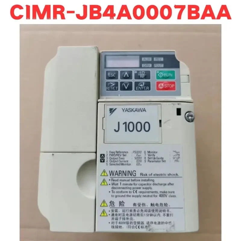 

Second-hand CIMR-JB4A0007BAA CIMR JBBA0007BBA Inverter Tested OK
