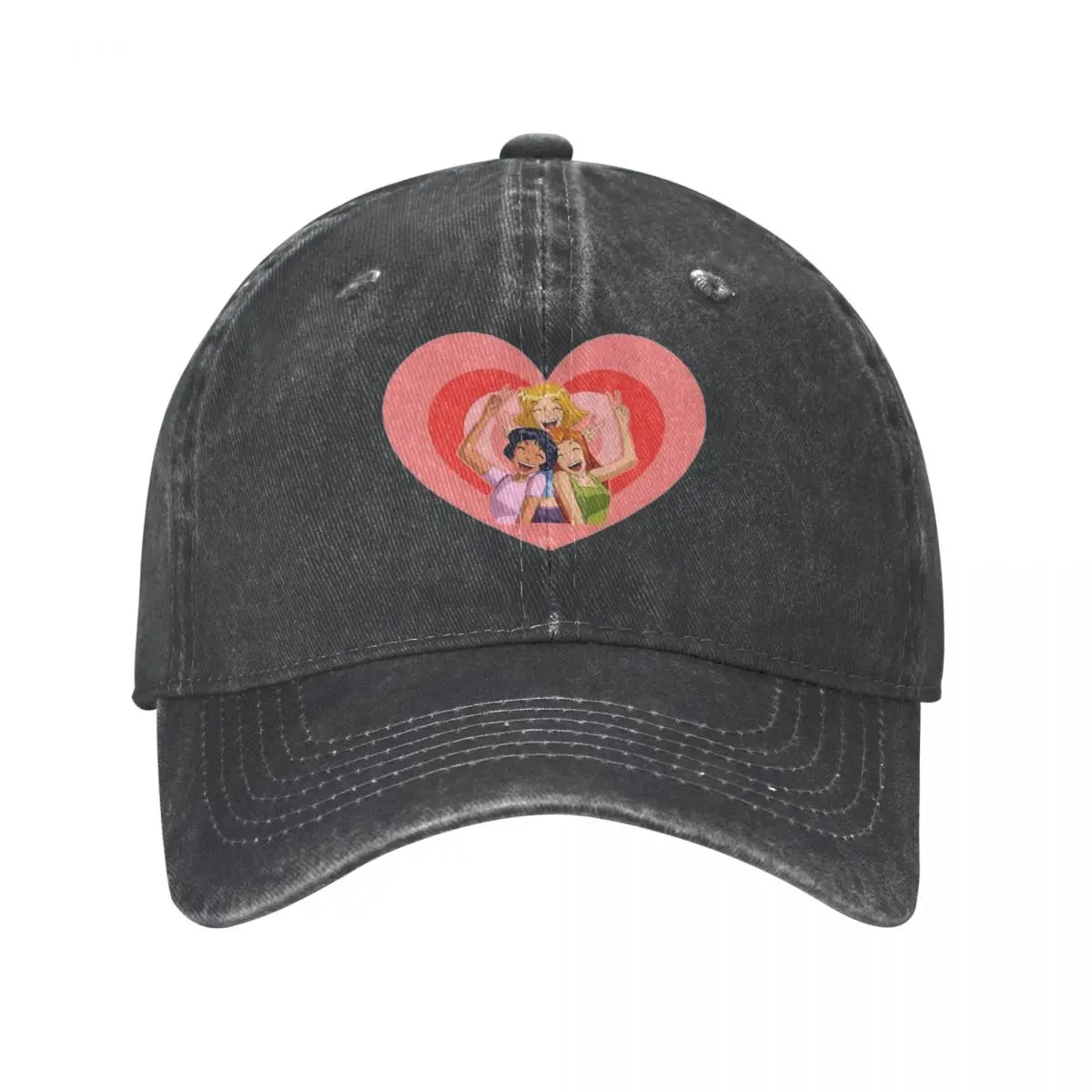 Casual Totally Spies Heart Baseball Cap for Men Women Distressed Washed Casquette Dad Hat Novelty Outdoor Activities Caps Hat