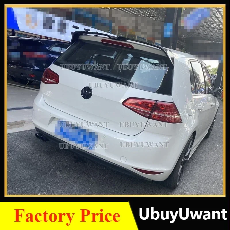 Car Spoilers for Volkswagen GOLF 7 MK7 MK7.5 High Quality ABS Plastic Rear Trunk Spoiler Wing Lip for VW MK7 gti Roof Wing 14-18