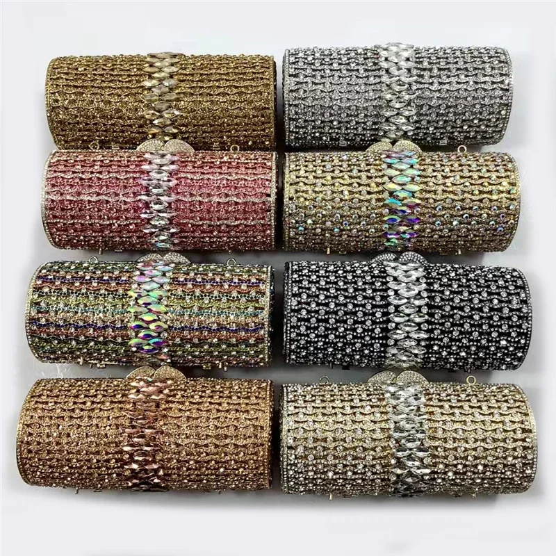 

Good Quality Handbag Ladies Bridal Wedding Party Purse Women Evening Party Bag Diamond Luxury Clutches Elegant Crystal Purse