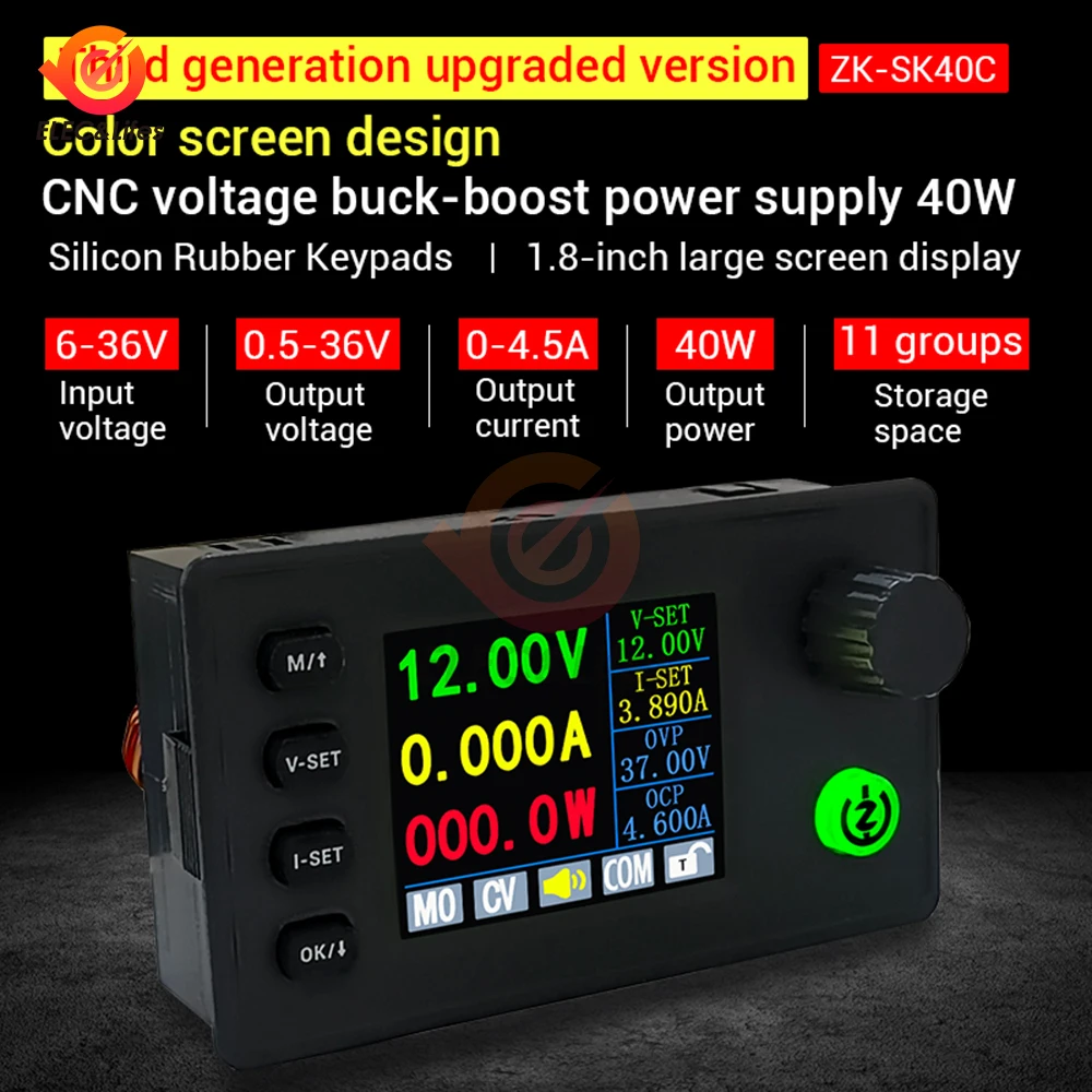 Imagem -02 - Cnc Módulo de Alimentação Ajustável Tensão Constante e Carregamento de Corrente Constante Sk40 Sk40c Sk90 dc 636v 40w 90w