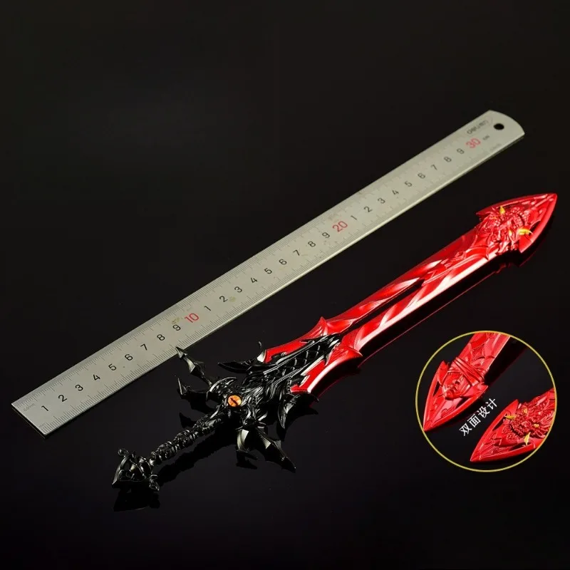 30cm/11.81 cala Soul Land Chronicles: Bóg Smoków Królewski Model Broni z Gry, Miecz Siedmiu Zabójców Chenxin, Prezent dla Fana, Zabawka dla Chłopca