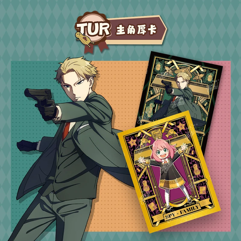 Tarjeta familiar KAYOU Spy × genuina, paquete escolar de operaciones especiales, tarjetas de colección de Anime, regalos Anya Forger Yor Forger