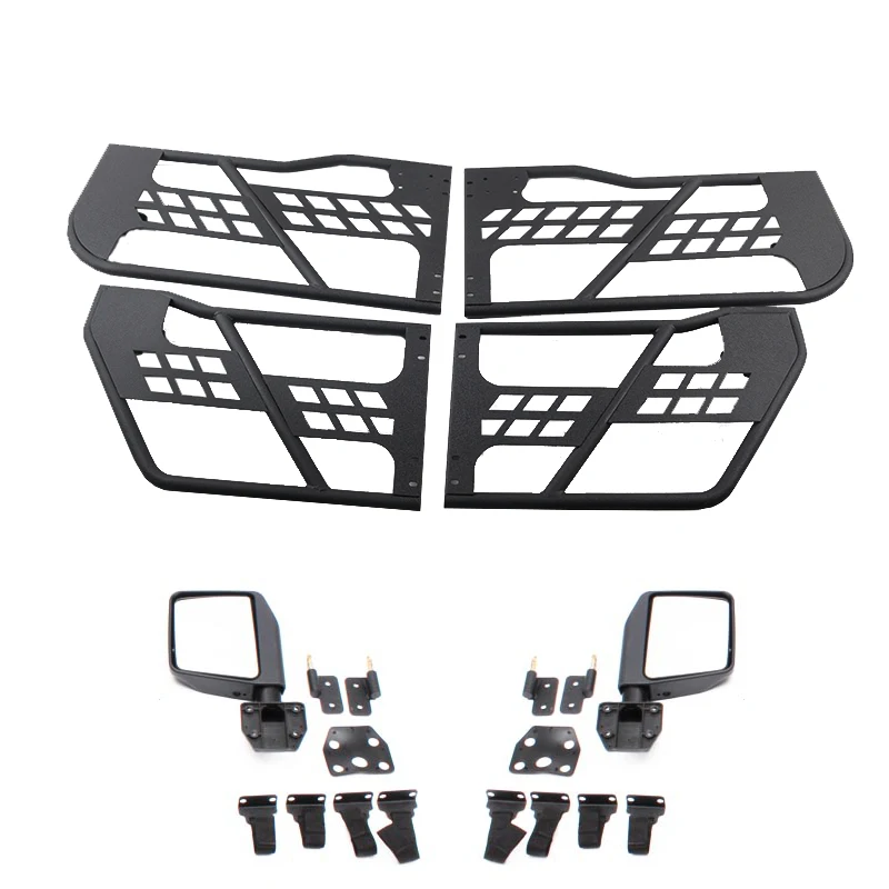 Maiker Offroadauto Body System Accessories Parts For Jeep Wrangler JK Half Door Front Tube Tubular Doors Pair 2 Doors