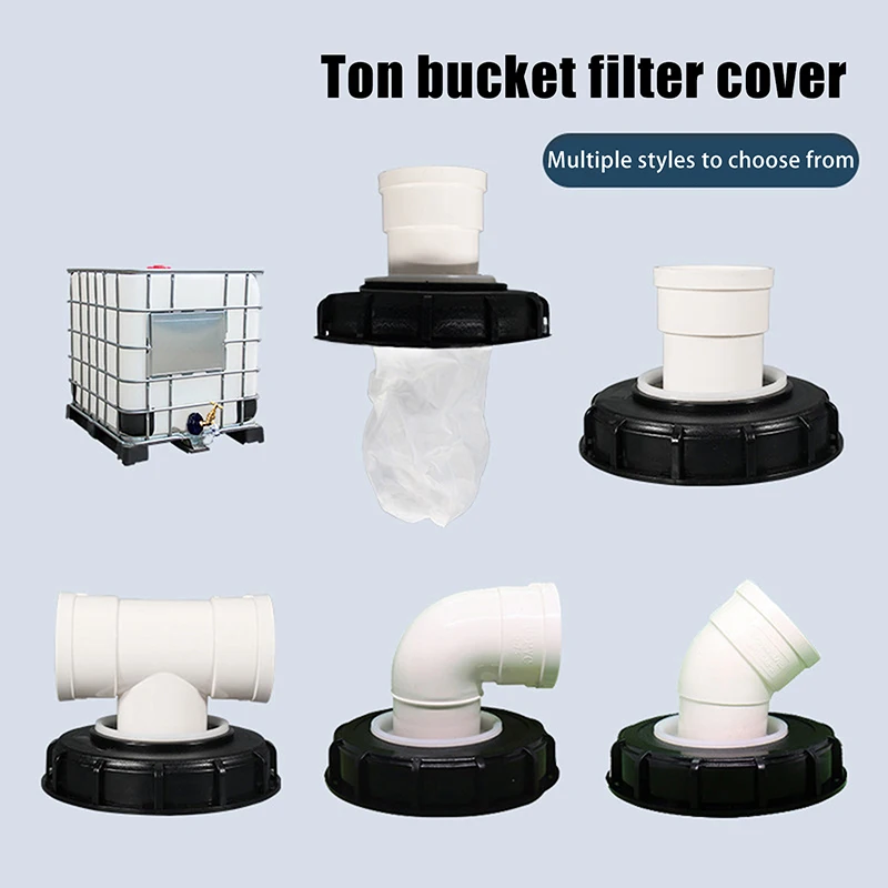 IBC Tank Filter Lid Plastic Rainwater Filter Cover For IBC Tank For Dirt Water Tank Drainage Diversion Tube Tap Fittings