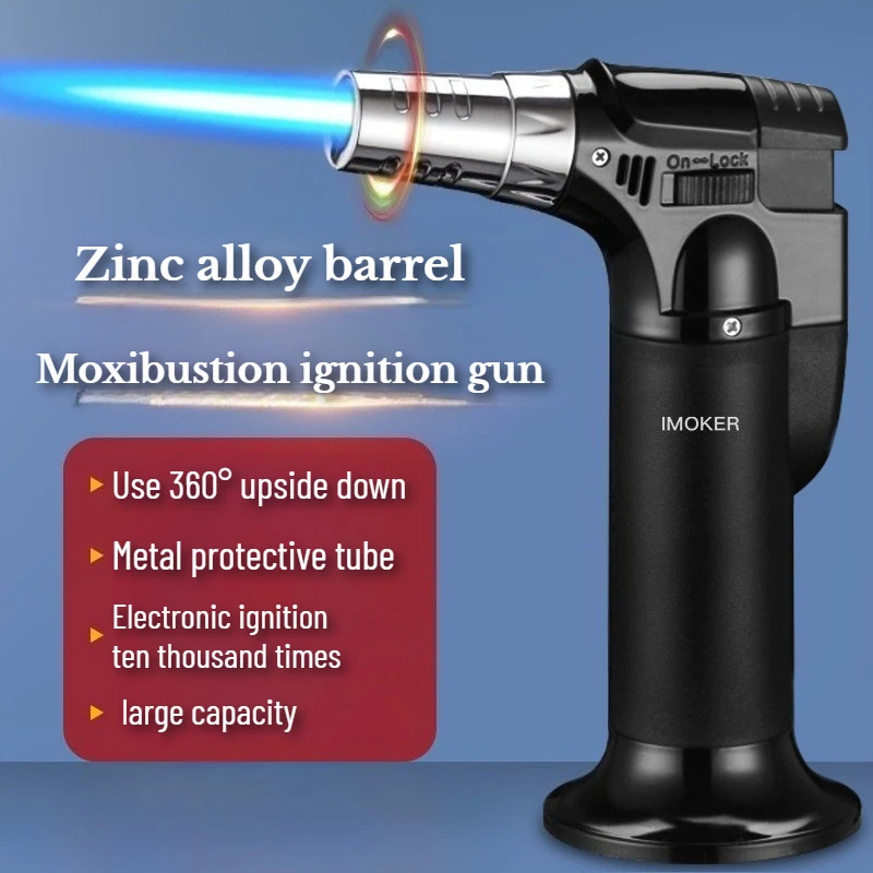 

Windproof Lighter,Inflatable Igniter, Cigar Lighting, Moxibustion Special Gas Welding Gun, Spray Gun Ignition Stick, Long Handle