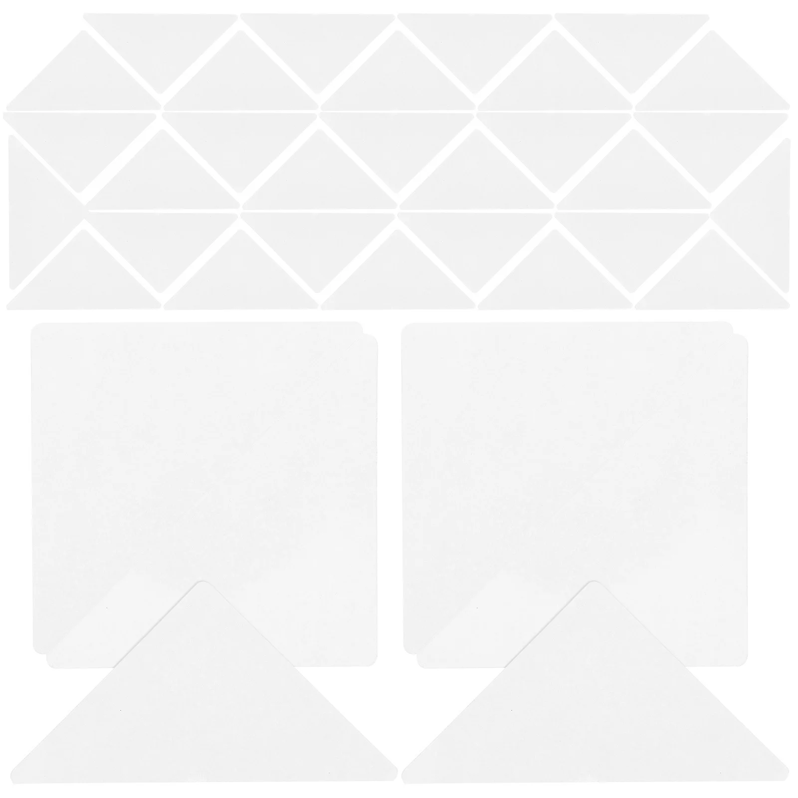 90pcs Collar Stays Shirt Collar Support Adhesive Inserts For Men Women Formal Wear Dress Shirts Suit Keepers Triangle Shape