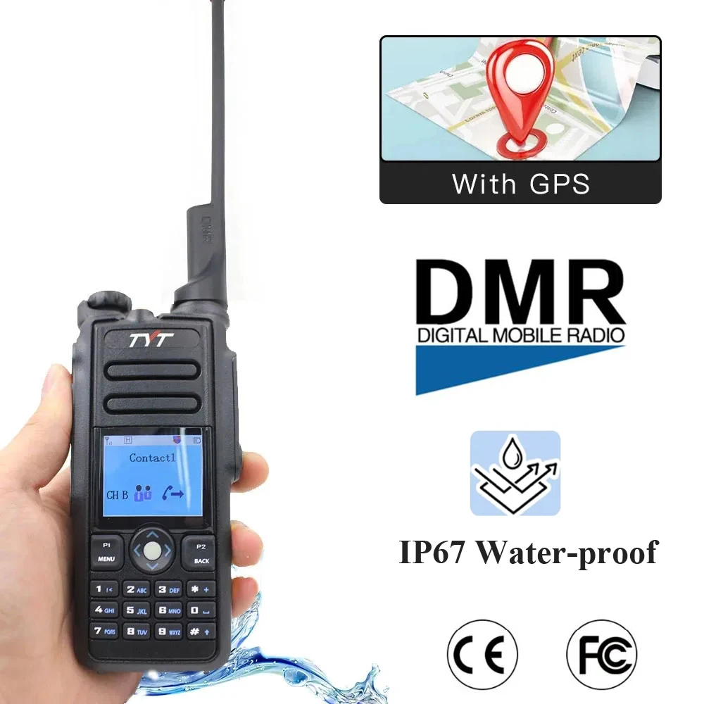 TYT MD-2017 DMR Digital Radio IP67 Waterproof Dual Band 144/430MHz Transceiver with Encryption function 5W Walkie Talkie