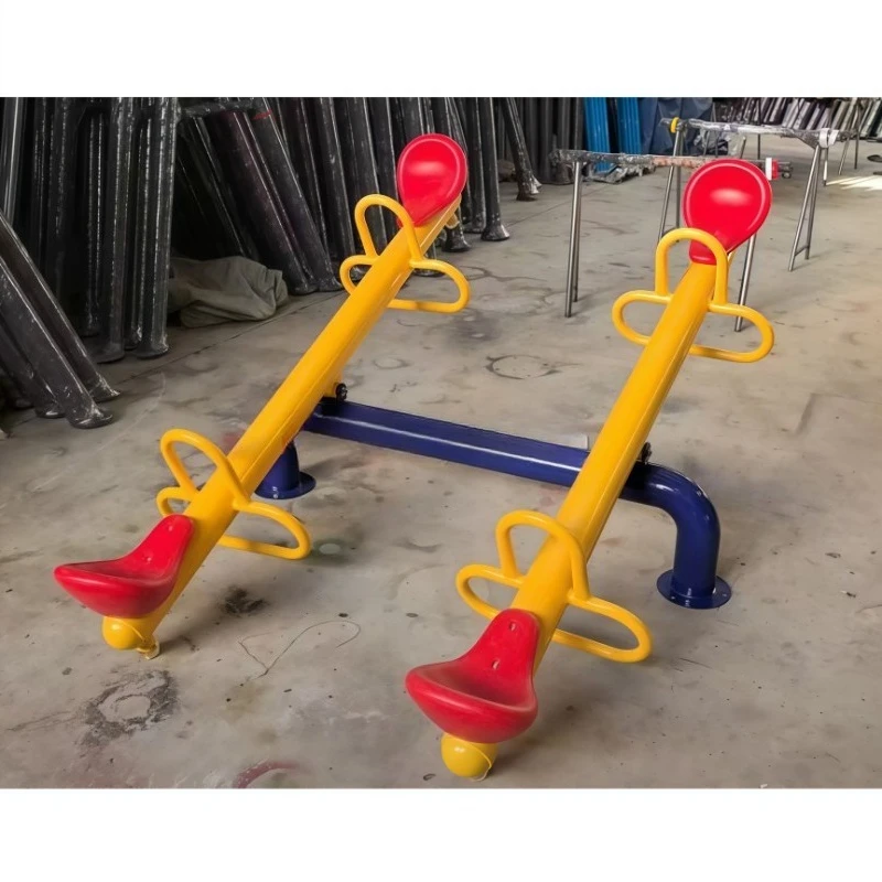 Outdoor and indoor metal seesaw playground toys