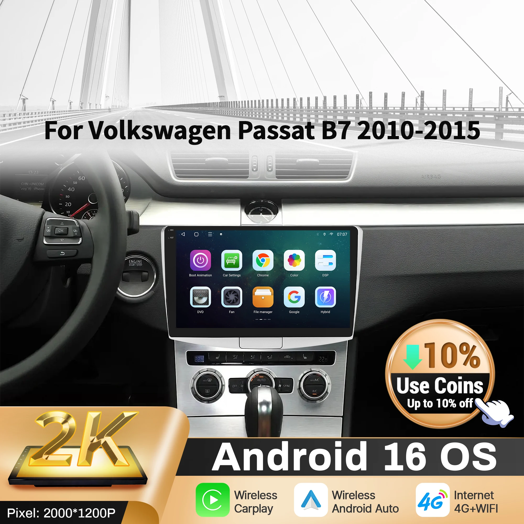 10Inch Car Radio An…