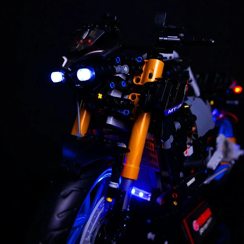 Zestaw świateł LED RC DIY do modelu motocykla LEGO 42159 MT-10 SP Zestaw klocków do budowy samochodów (tylko światło LED, bez modelu klocków)