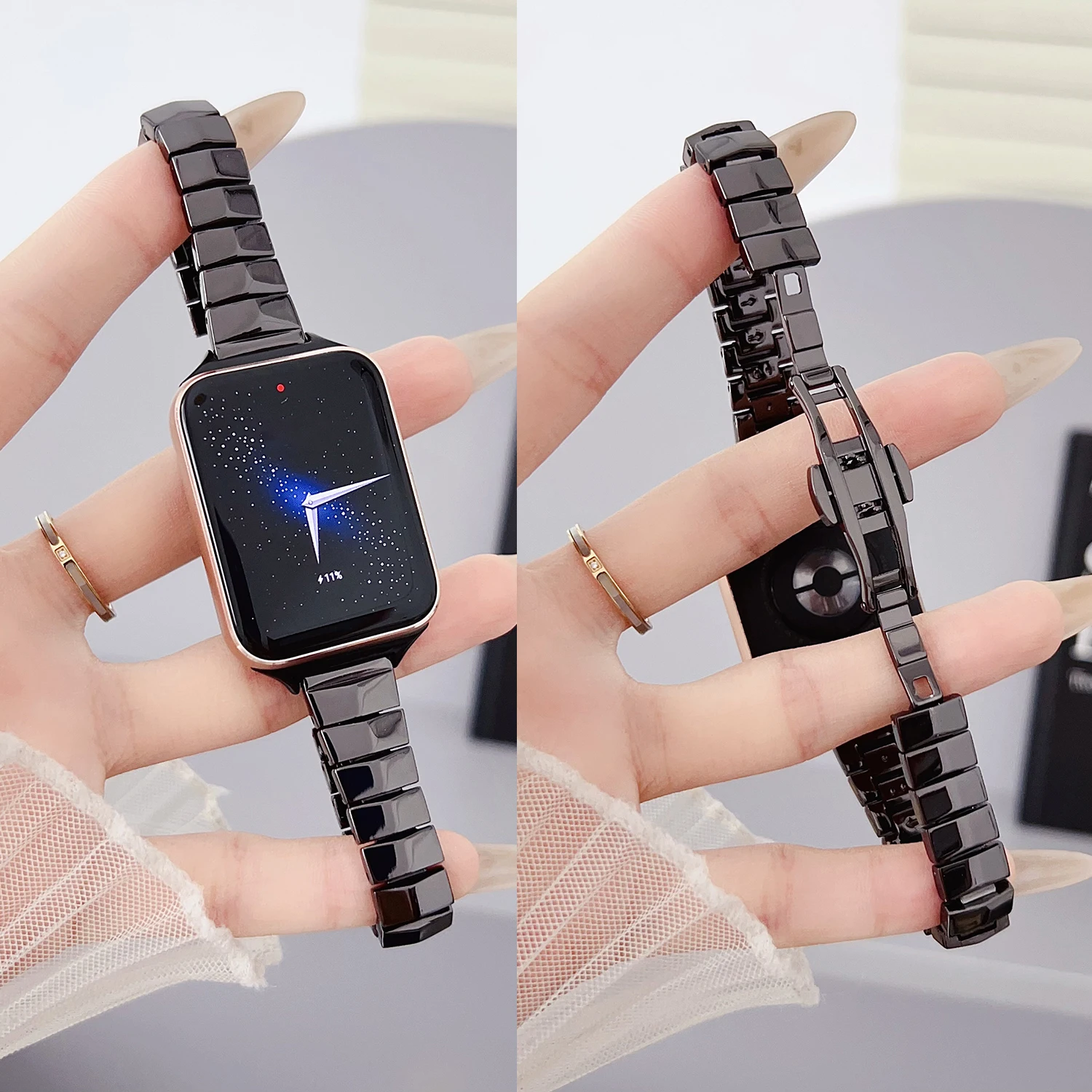 

Высокоэстетичный угловой металлический ремешок для Xiaomi 10 8/9 Pro, модный женский ремешок для Redmi Watch 4/5, универсальный 18/20/22 мм