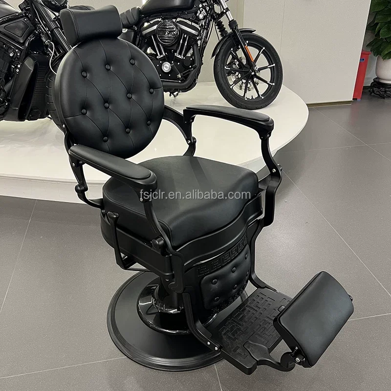 Jincheng New Modern Colorful Leather square Bottom Salon Furniture Lounge Chair Large Hydraulic Pump Barber Chair