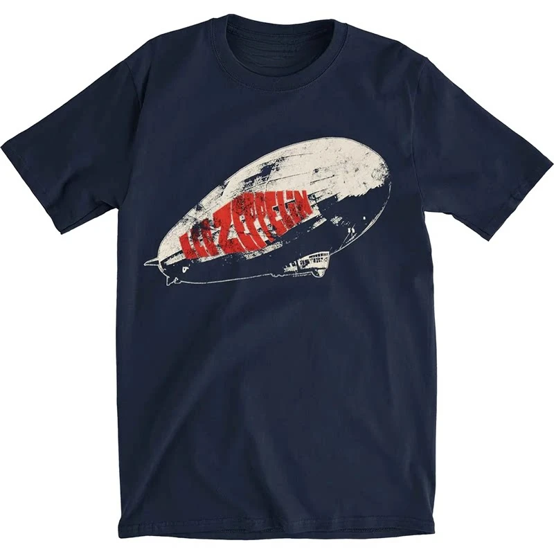Led Zeppelin Punk Rock Retro Band T-Shirt Cotton Graphic Tee Men Women Summer Streetwear