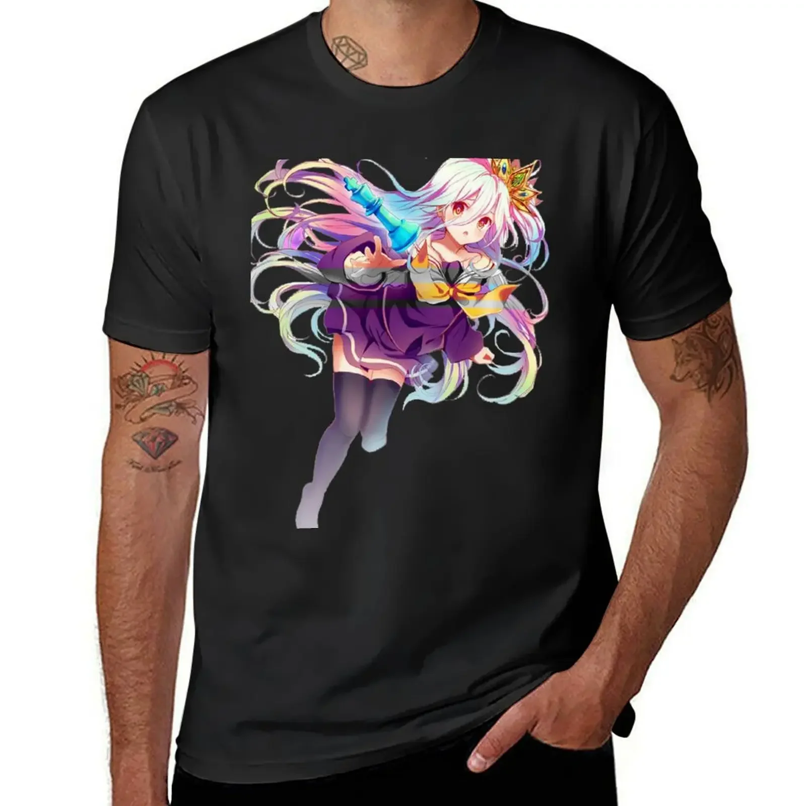 

No Game No Life - Shiro T-Shirt graphics plus size clothes anime t shirts oversized t shirt Men's clothing