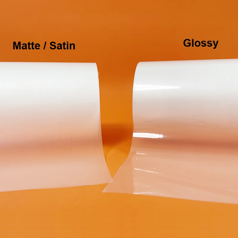 100/200M Glossy Matte Satin Clear 16Mic 18Mic 20Mic 27Mic 28Mic 30Mic 1" Core Hot Laminating Films Bopp for Hot Roll Laminator