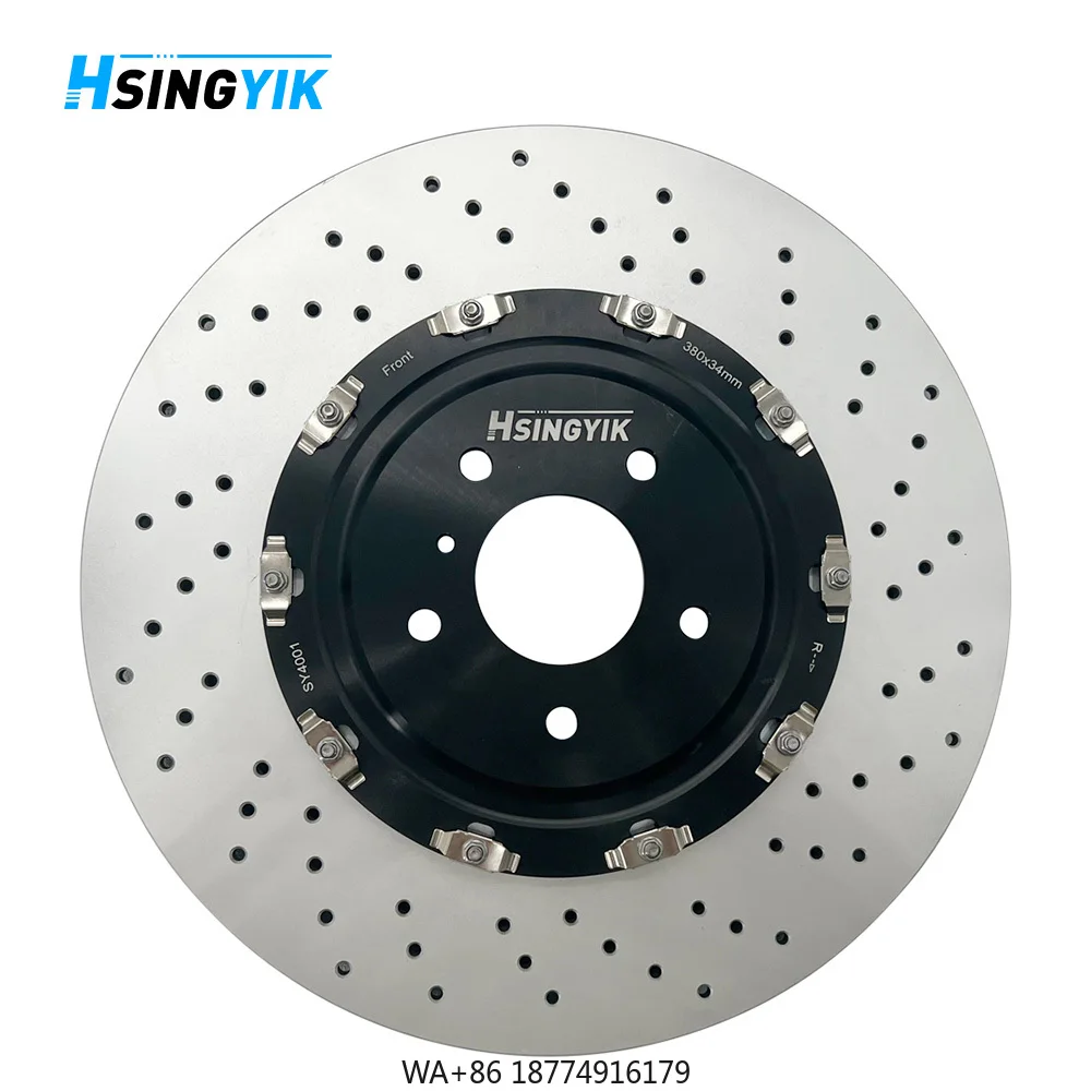 

Hsingyik 2 Piece Rear 40206-JF20A 380mm 34mm Floating Brake Disc Rotor for R35