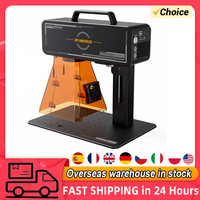 ATOMSTACK M4 Pro Fiber Dual Laser Marking Machine with 10w Diode Laser and 2W 1064nm Infrared Laser Handheld Engraver 100x100mm