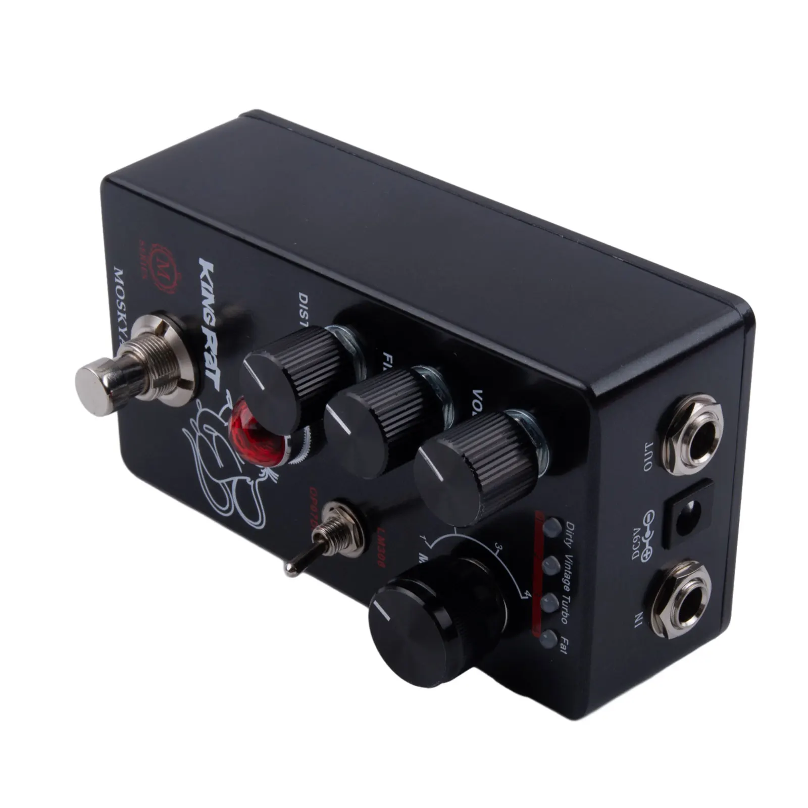 Effects Unit for Electric Guitar Compatible with For Mosky King Featuring Filter Distortion and Volume Controls