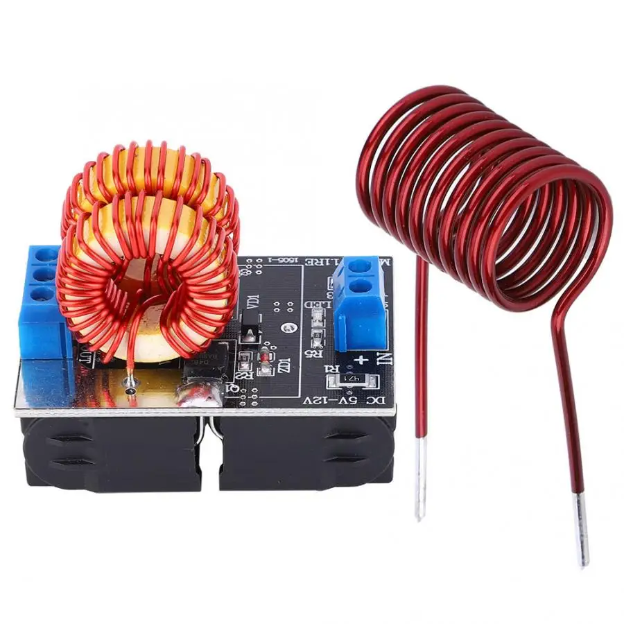 DC5 ~ 15V 150W indukcyjny sterownik ogrzewania Flyback cewka zapłonowa non-tap Mini ZVS płyta grzewcza DIY kuchenka + cewka zapłonowa