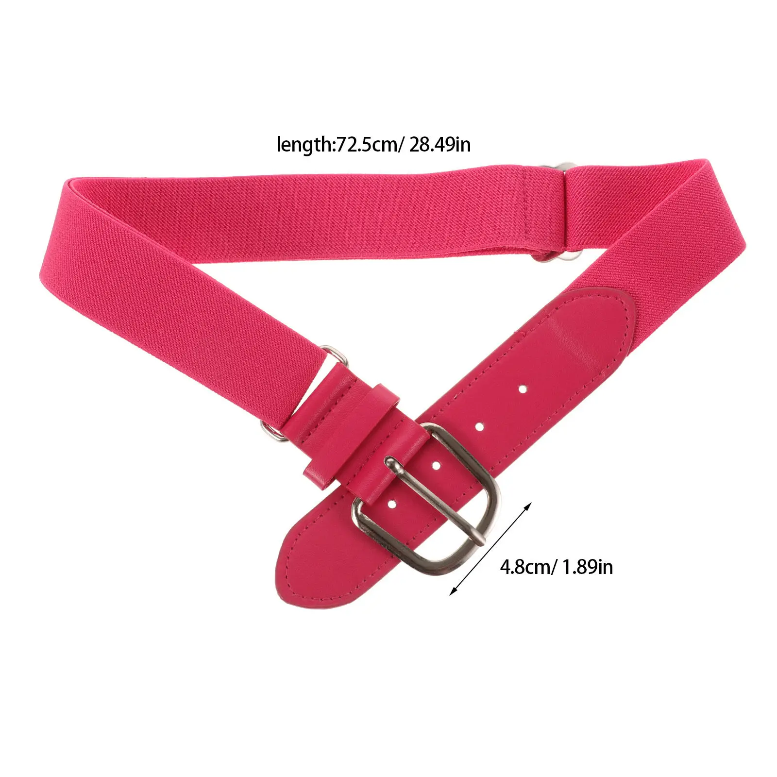 2Pcs Youth Baseball Belts Adjustable Elastic Waistband Pink Flexible Softball Belt Stretch Sports Strap Team Uniform Baseball