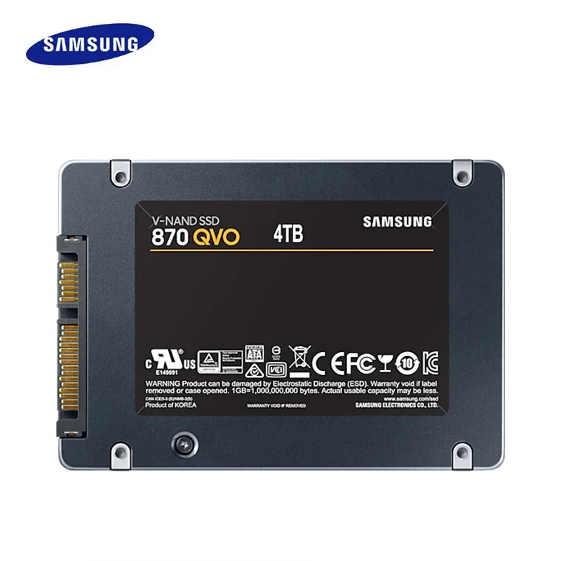 Imagem -05 - Samsung-ssd Interno 870 Qvo Também Também Sata3 25 Polegadas Estado Sólido Disco Rígido Também Também Velocidade de Leitura 560 Mbps Sata Iii para Desktop