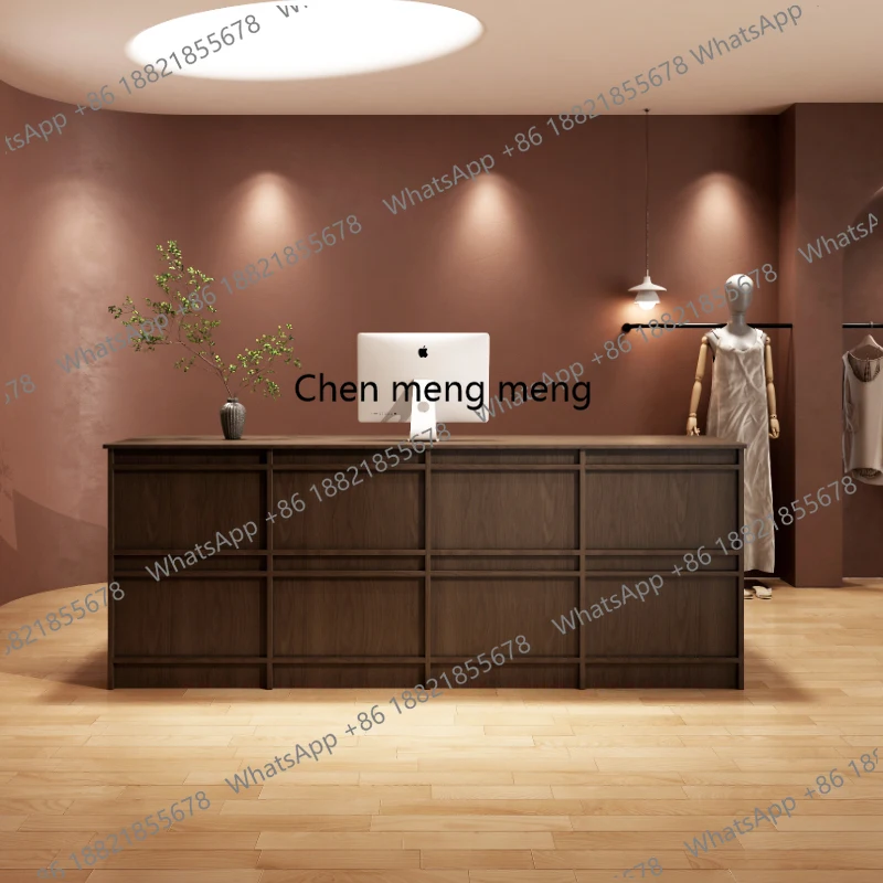 Beauty Salon Reception Counter Boutique Decor Classic Checkout Reception Counter Retail Store Receptiebalie Toonbank Furniture