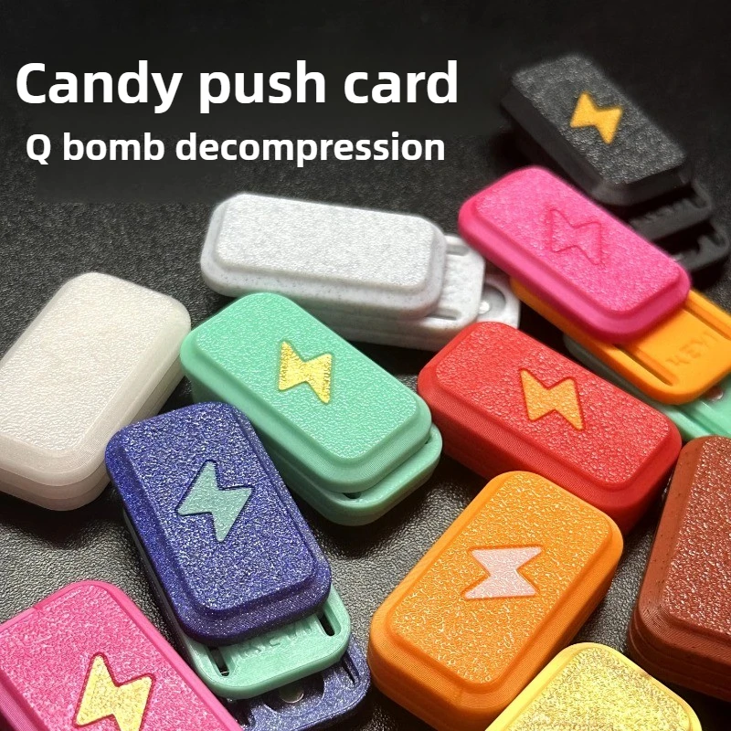 

Candy EDC Магнитный механический абзац Пластиковый материал Прямой нажимной палец Картка для декомпрессии Настольная игрушка