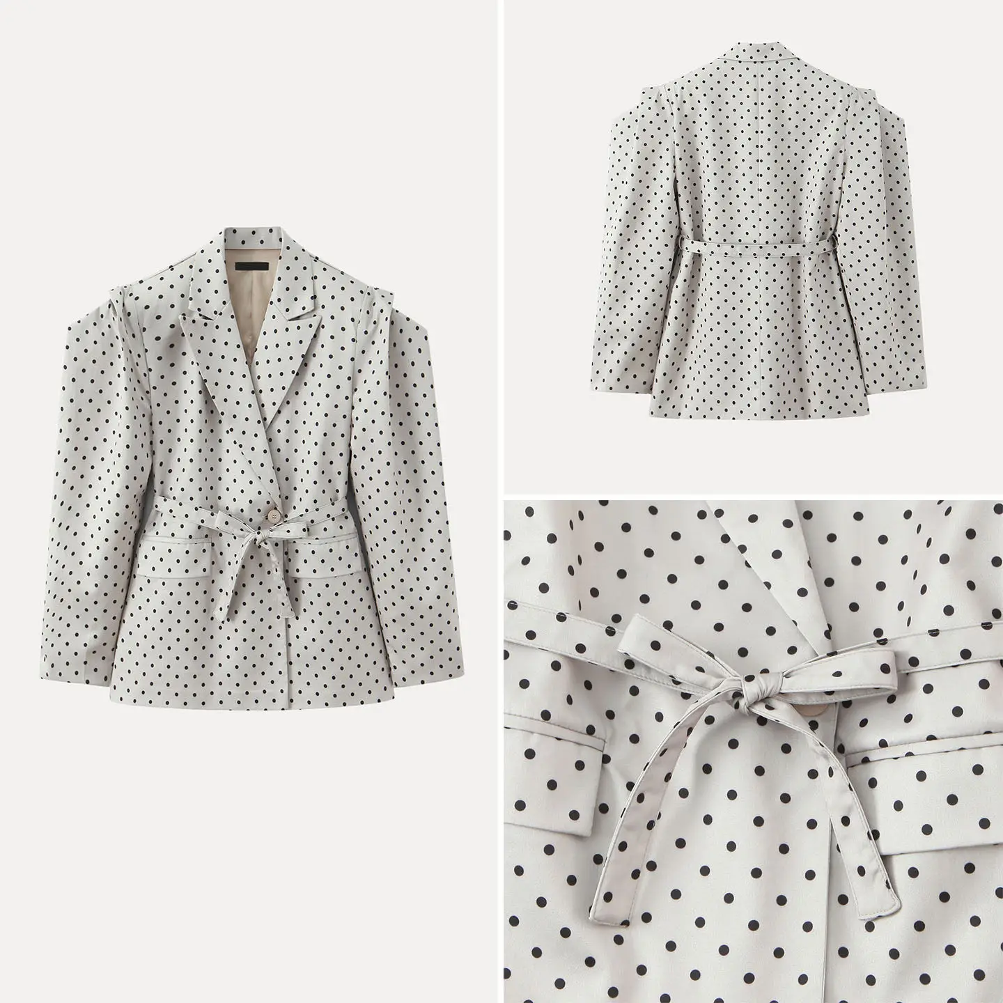 

Ele Asymmetric Sve Suit Jaet для женщин, простой модный костюм для поездок на работу, длинный све, застежка на одной пуговице