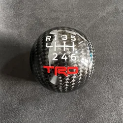 Car Manual Transmission 6 Speed Carbon Fiber Reverse Gear Lever Gear Shift Knob For Toyota GT86 Corolla