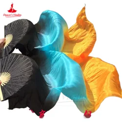 Belly Dance Accessories 100% Pure Natural Silk Fans Veils for Women Belly Dancing Performance Fan Belly Dance Performance Fans