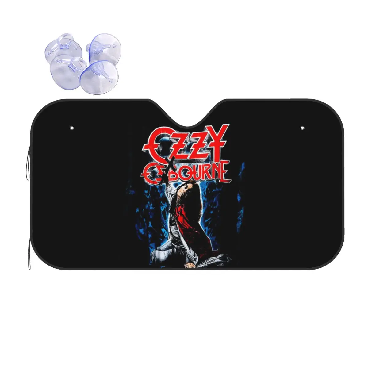 

Ozzy Osbourne Merch Prince Of Darkness Sunshade Windscreen Car Front Windshield Window Sun Visor Accessories Covers