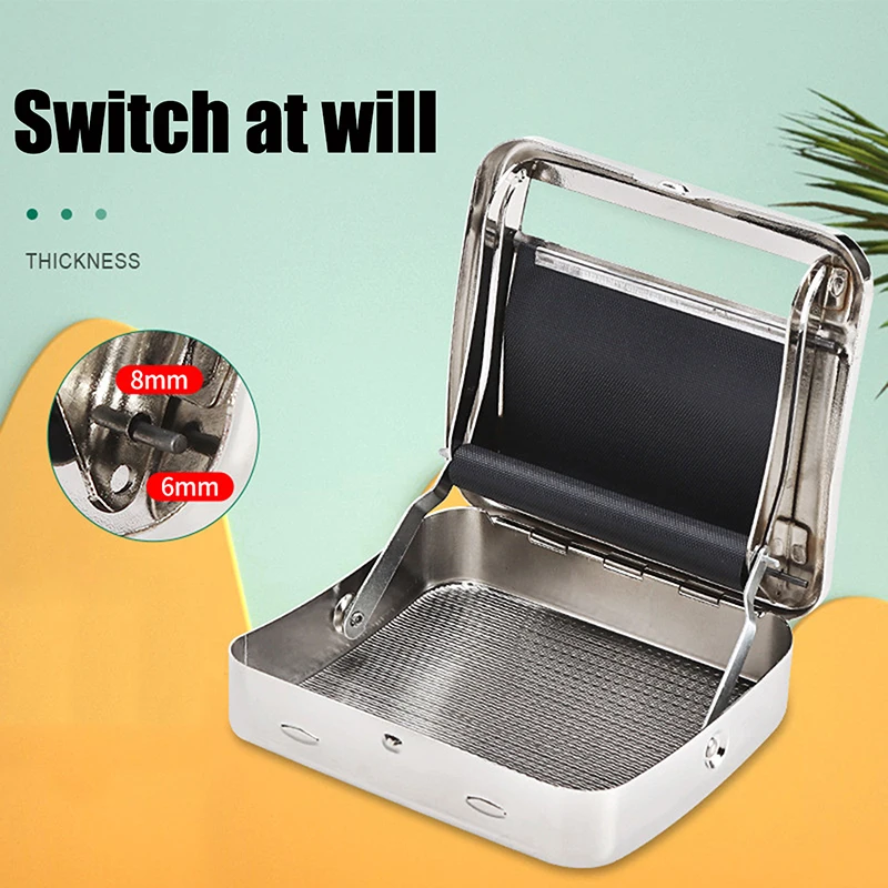 ملحق التدخين، صندوق صانع أوتوماتيكي 70 مم، علبة آلة لف السجائر الدوارة للتبغ #4