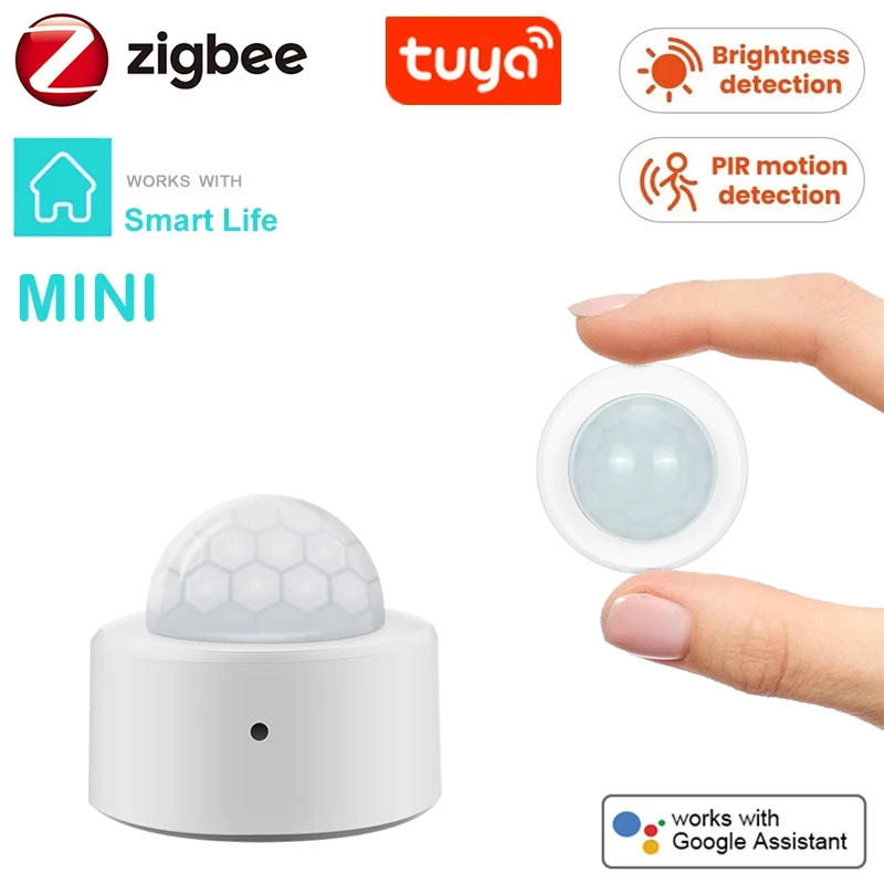 Tuya Zigbee PIR Motion Sensor Smart Human Presence Sensor Smart Home Security Detector Voice Works with Alexa Google Smart Life