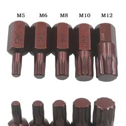 1PC 30mm Star Screwdriver Bit 10mm Hex Shank Magnetic Screwdriver Bits For Impact Screwdriver Head Hand Tools M5/M6/M8/M10