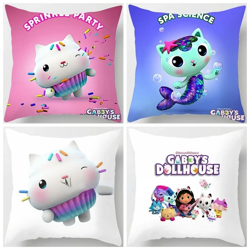 Kids Gabbys Dollhouse Gabby Cats Pillowcase Pillowcase Decorative Pillows Pillowcase