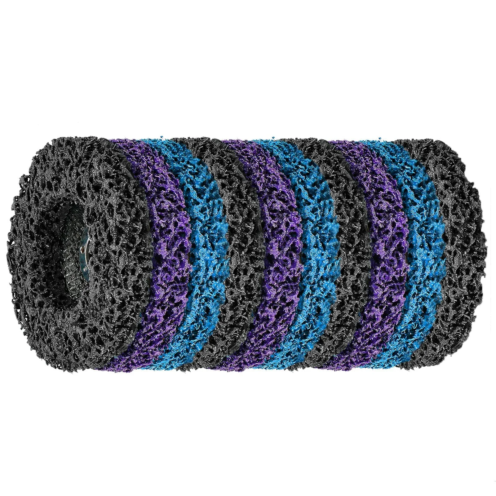 アングルグラインダー用ストリップディスクストリッピングホイール塗装コーティングのクリーニングと除去金属木材の錆溶接4インチ10個