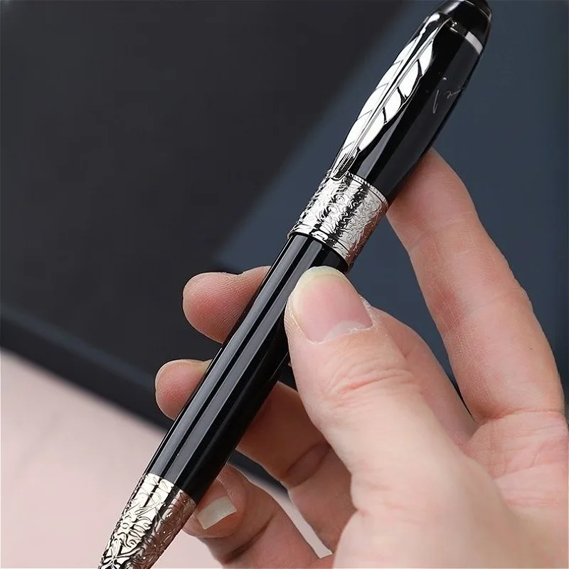 

Fountain Pen Advanced Metal Rod Straight Curved Pointed Business Iridium F/Bent Nib Calligraphy Pen Business Smooth Writing