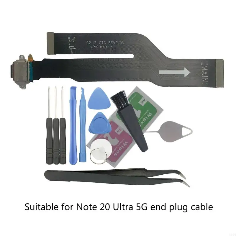 U13B Cho Galaxy-Note 20 N986 N986U1 N986W N986V Cổng Sạc USB Cáp Mềm