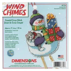 Amishop Gold Collection Counted Cross Stitch Kit Christmas Snowman Snow Man Gift Ornaments Ornament DIM 08770 8770