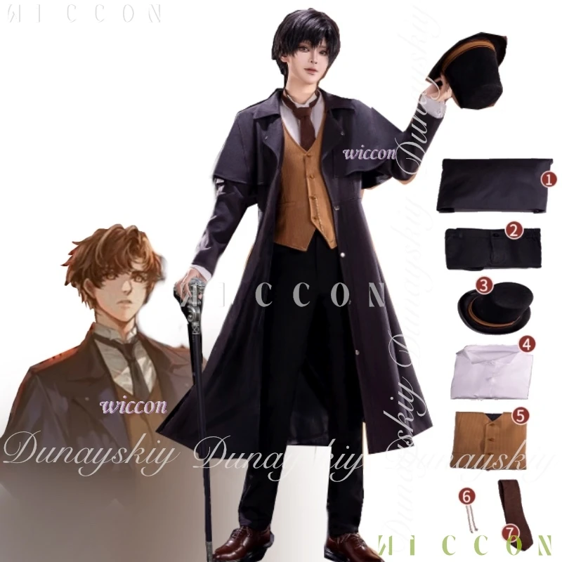 Halloween Costumes Lord of Mysteries Anime Klein Moretti Cosplay With European-style Men's Suit Tarot Adult Women disfraz 2175