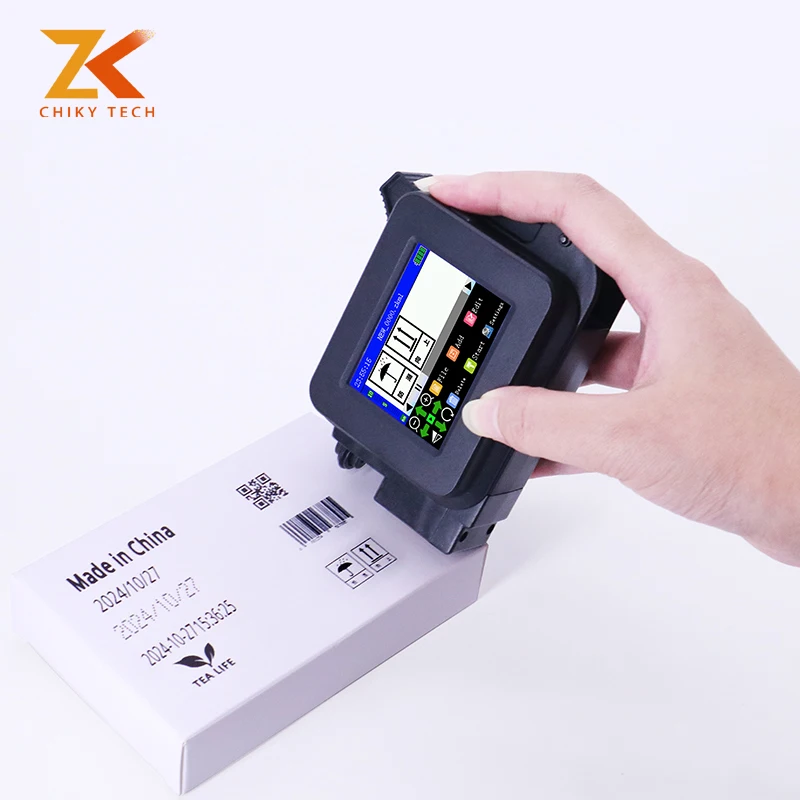 Clear Fast Dry Expiry Date All In One Thermal Hand Mini Inkjet Printer For Box Cans