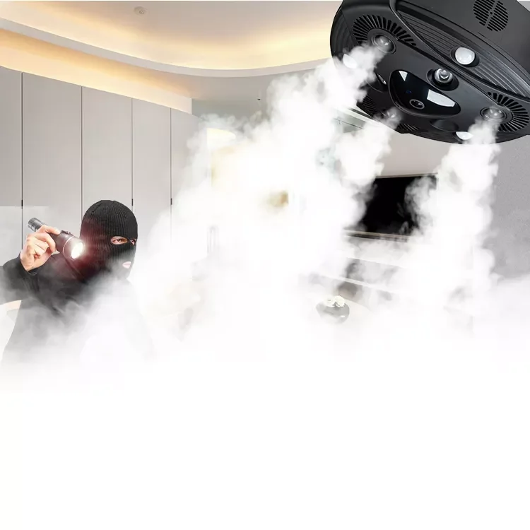 

Remote Motion Security Gadget 12V Generador De Niebla De Seguridad Fogging System Compatible With CCTV Alarm Tuya App Support