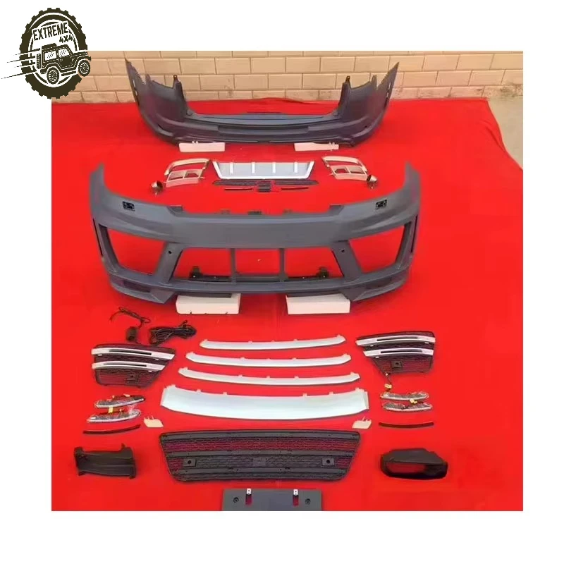 

For Land Rover Range Rover Sport 2014-2017 L494 Upgrade to Lumma Front and Rear Bumper Body Kit with Front Grille