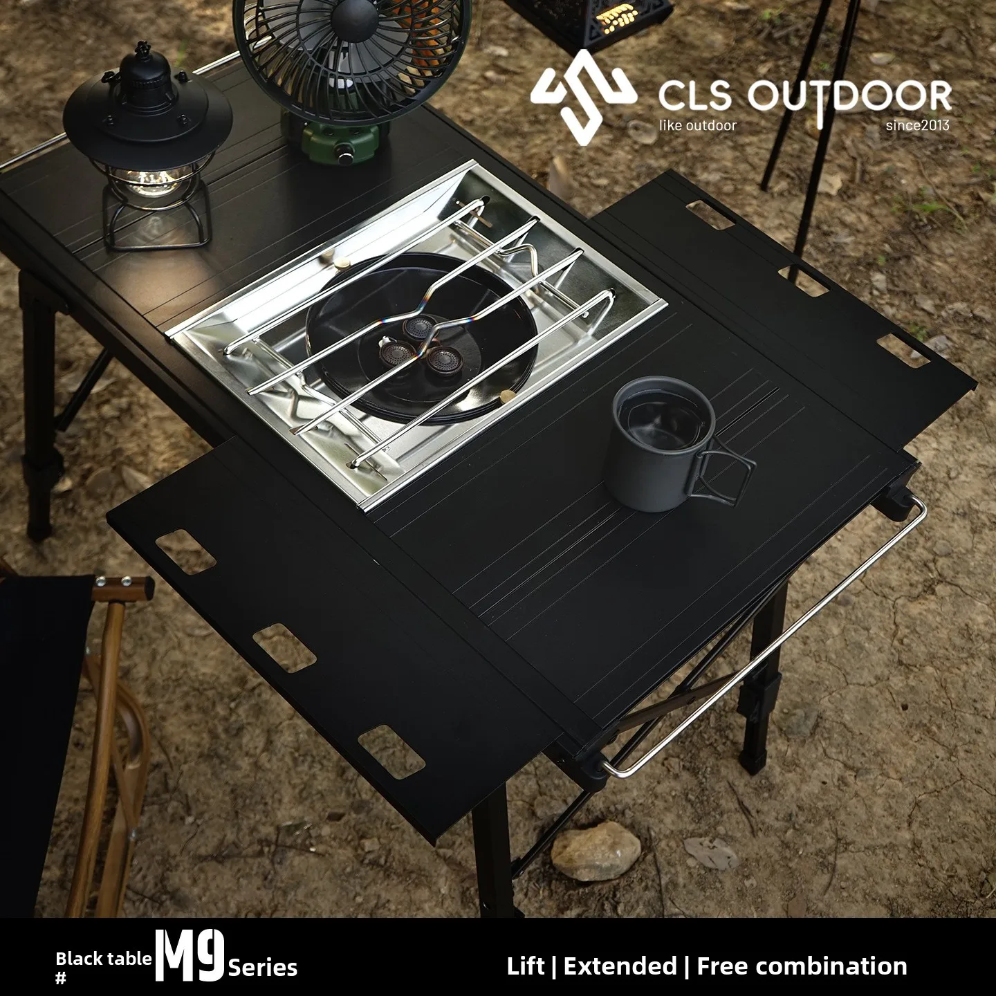 CLS Neuester klappbarer Aluminium-Tisch für den Außenbereich, Expansion Edition, Camping, tragbar, Picknick, Grill, IGT, Herd, mobiler Küchenhubtisch
