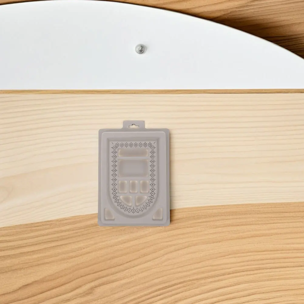 2Pcs Flocked Design Board Rectangular Plastic Jewelry Making Tray Necklace Measurement Tool Craft Beading Mat Jewelry Supplies