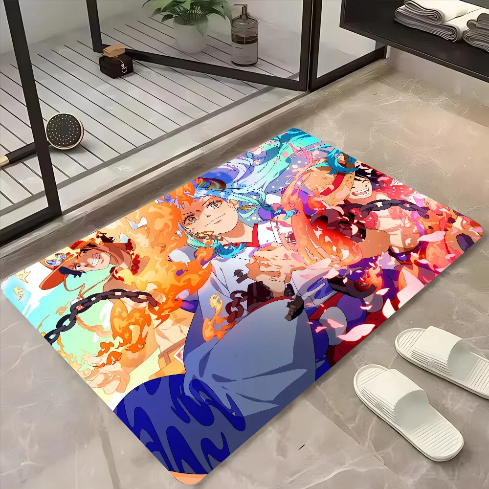 Anime One Piece Yamato Floor Mat Doormats Home Carpet Foot Mat Bathroom Absorbent Mats Anti-Slip Mats Home Decor Supplies