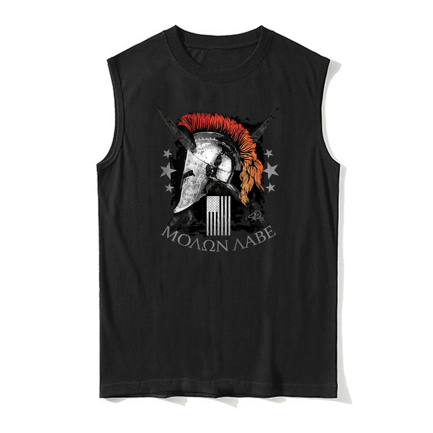 Epic Spartan Molon Labe Come and Take Them 2nd Amendment Tanktop 100% Cotton O-Neck Summer Casual Mens Vest Sleeveless T-shirt